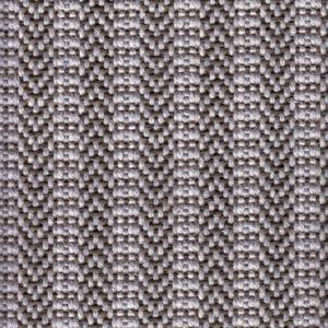 Close-up of gray and black woven fabric with a herringbone pattern.