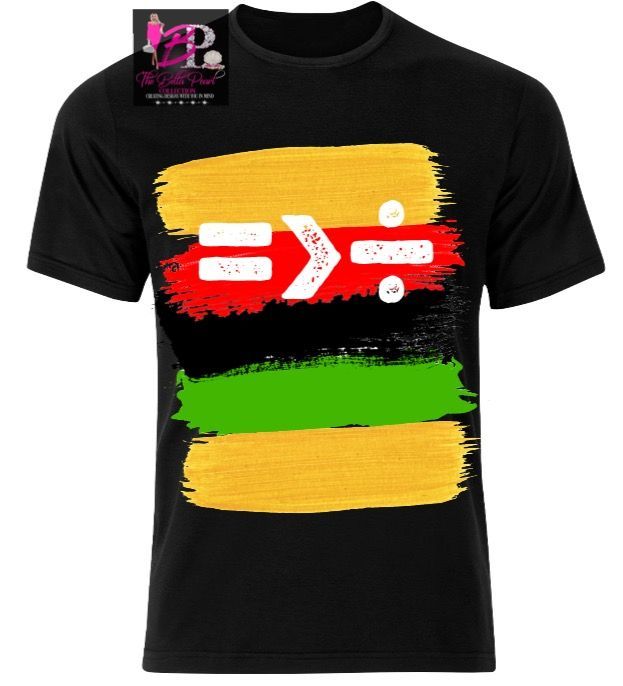 A black t-shirt with a rasta design on it