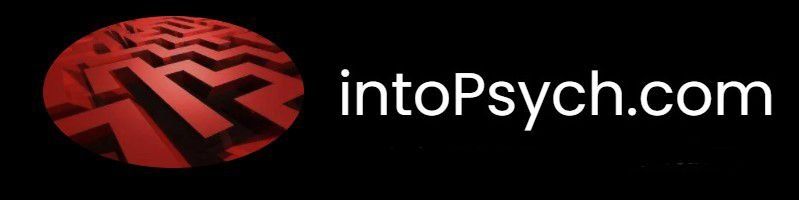 a logo for intopsych.com with a maze in the center