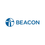 Blue and white Beacon logo: lighthouse inside a circle, with "BEACON" to the right.