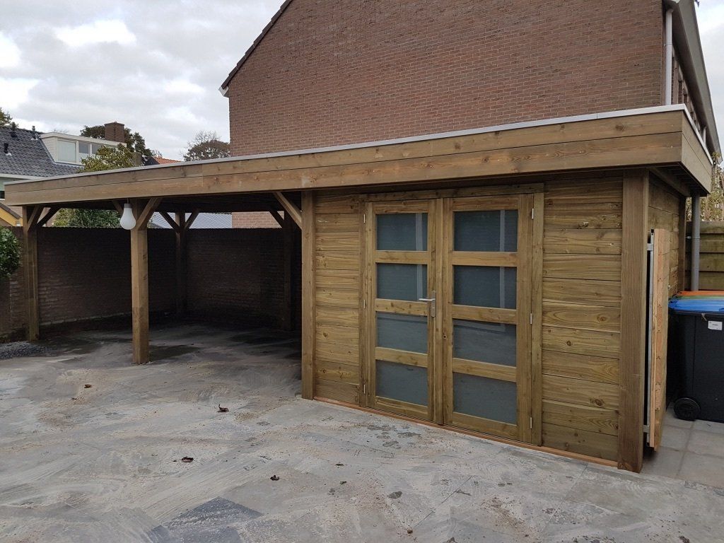 Tuinschuur van hout