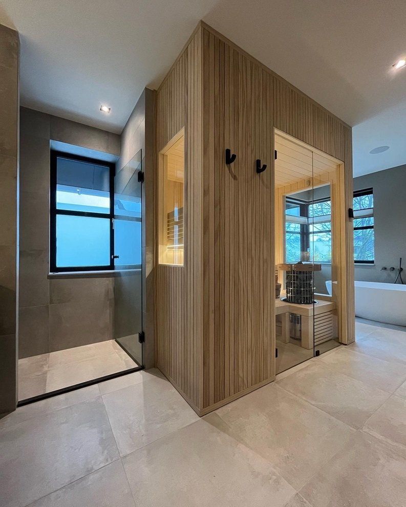 Sauna bekleding van hout