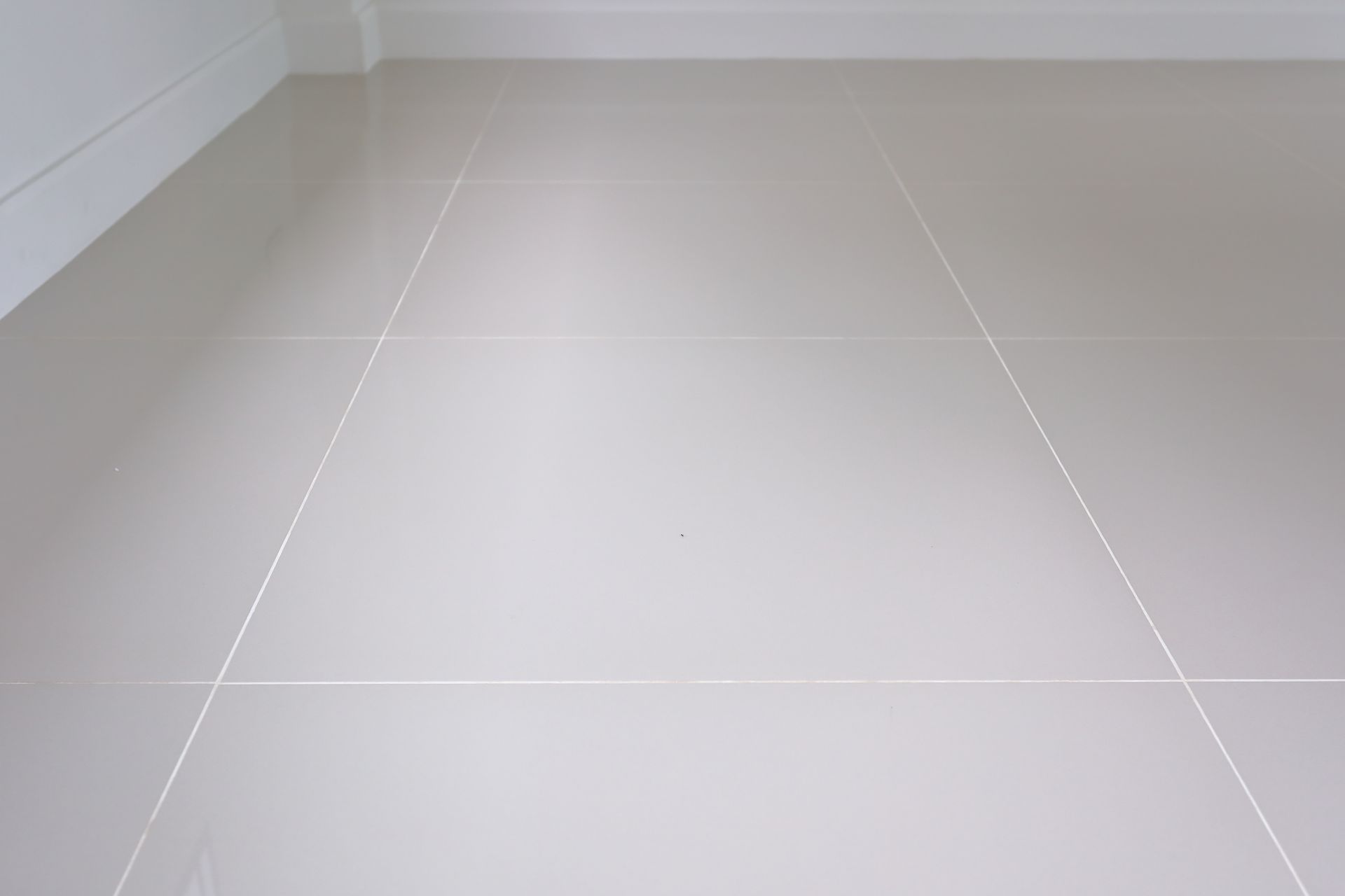 gray tile floor