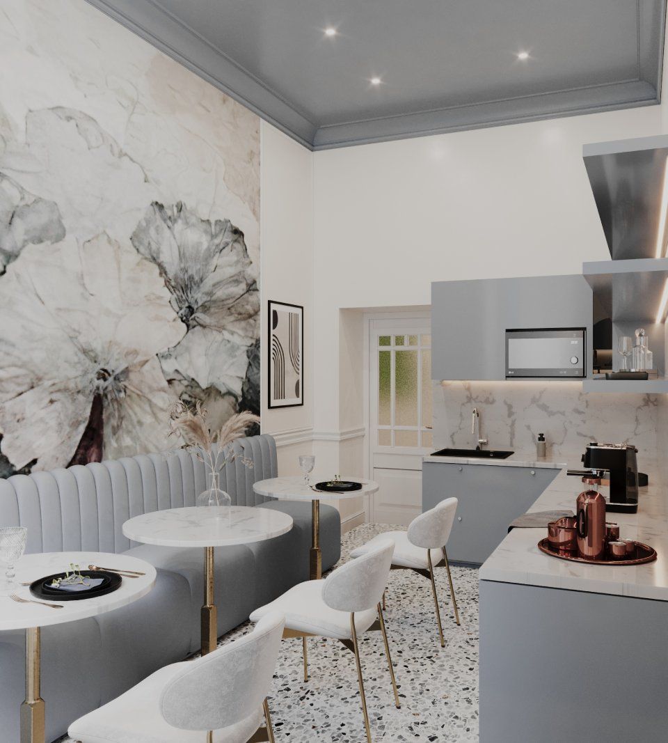 decorazioni in gesso per pareti zona giorno