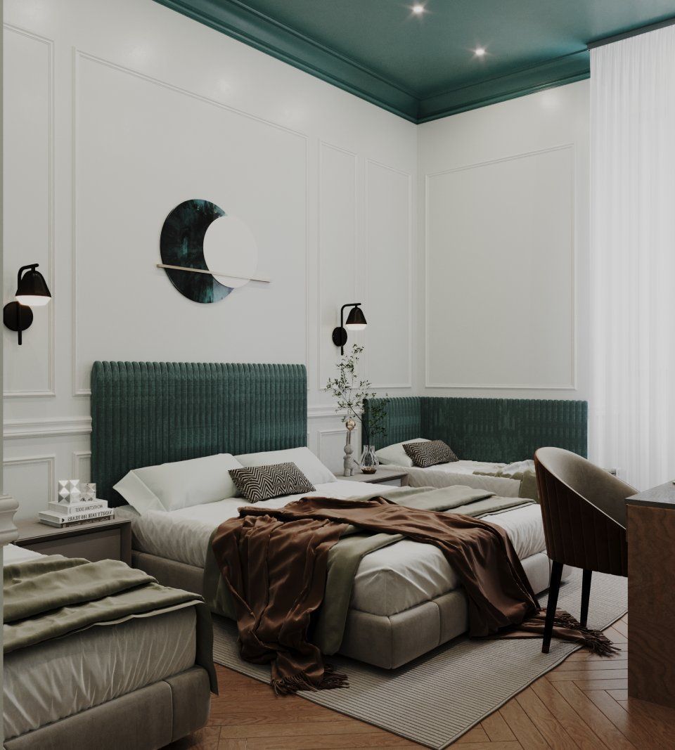 decorazioni in gesso per pareti zona notte