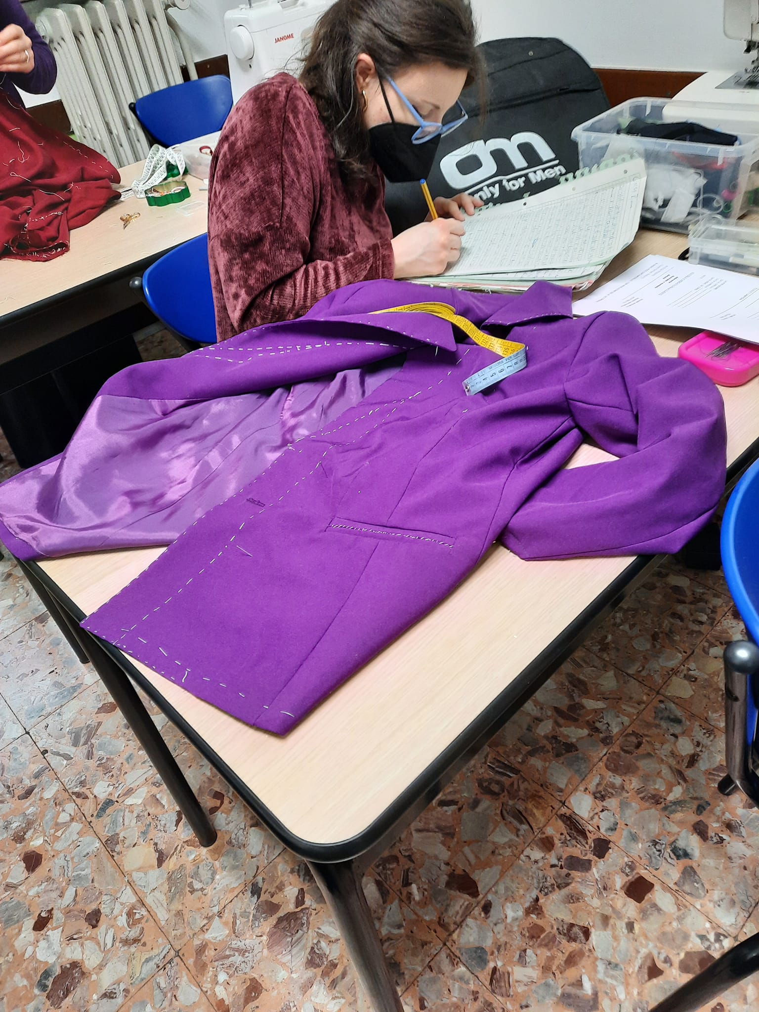 cappotto viola