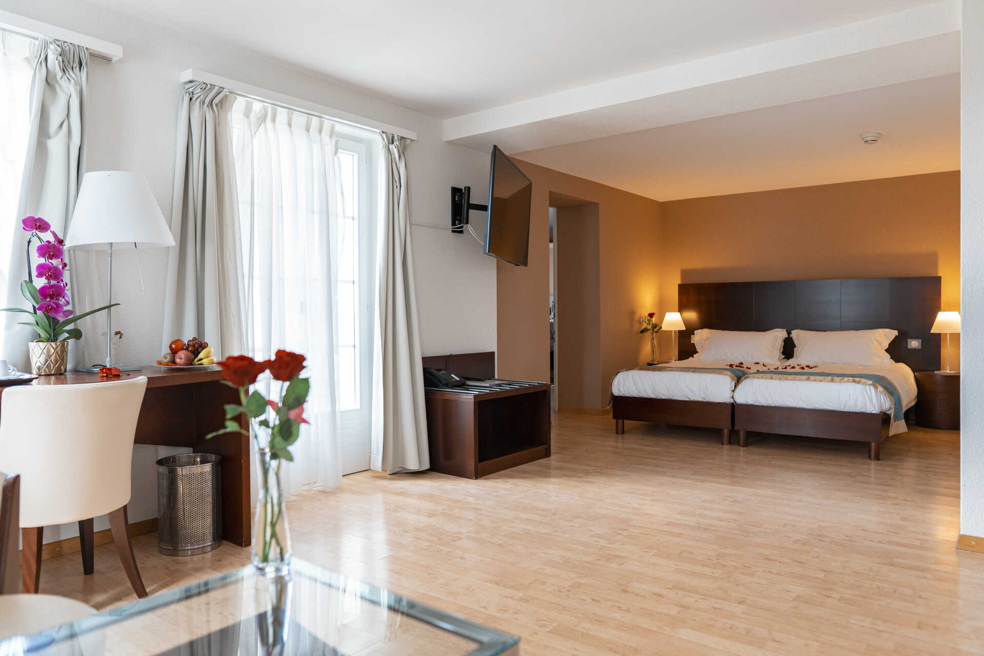 Zimmer suite Swiss Hotel la Couronne in Avenches
