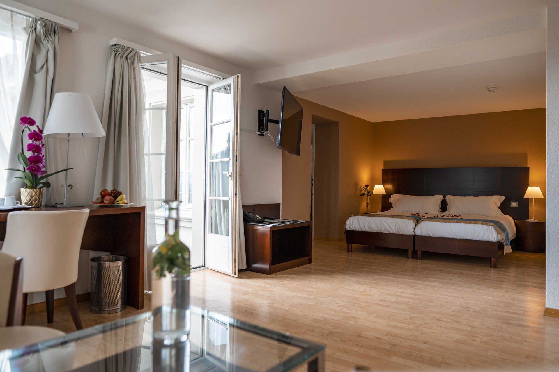 Zimmer voll ausgestattete Suite mit Blick
