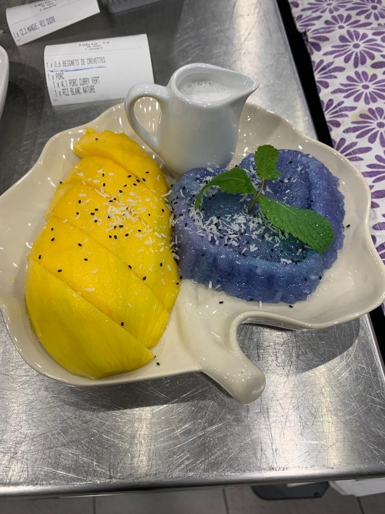 Dessert fruité