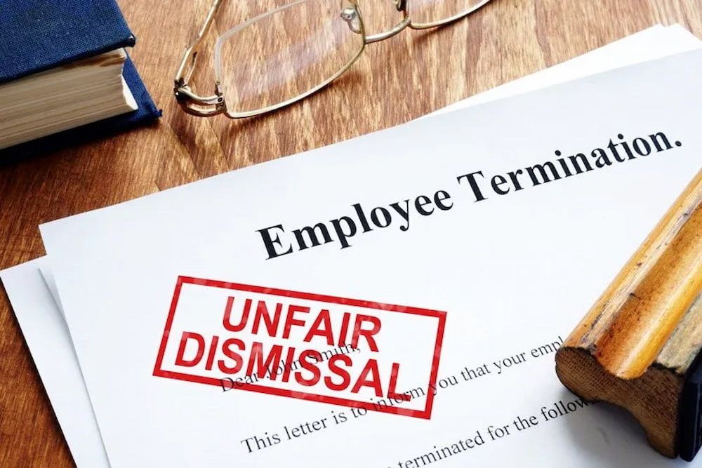 Employee Termination Letter Stamped Unfair Dismissal — Bradley Solicitors in Larrakeyah, NT