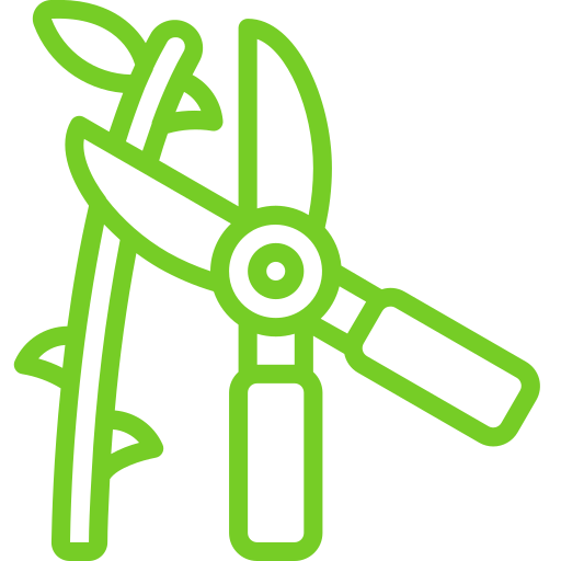 a green line drawing of a tractor with gears on the wheels .
