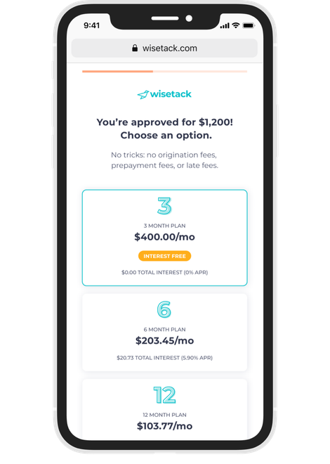 wisetack mobile image