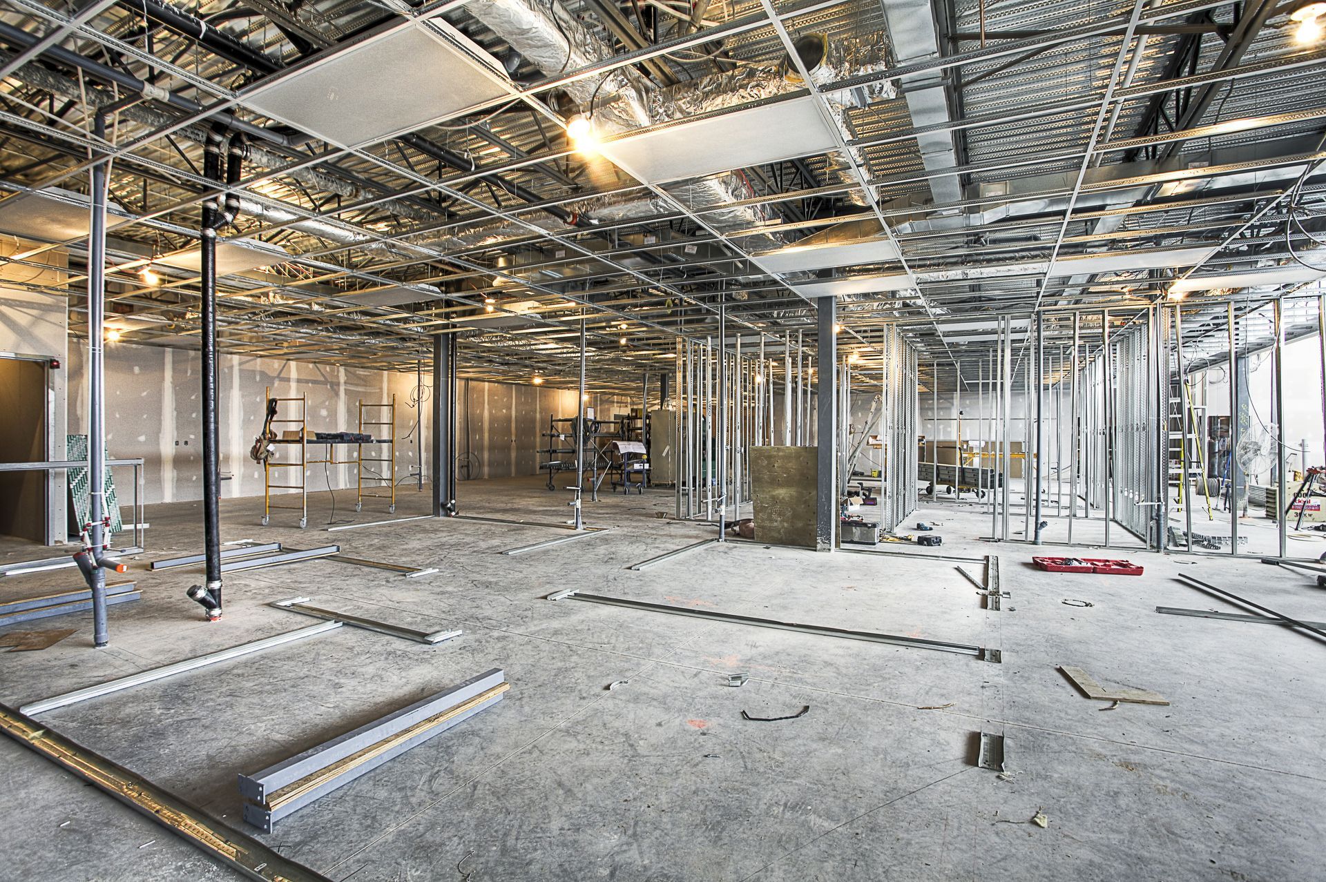 White box build-out services in The Colony Texas for retail and office spaces