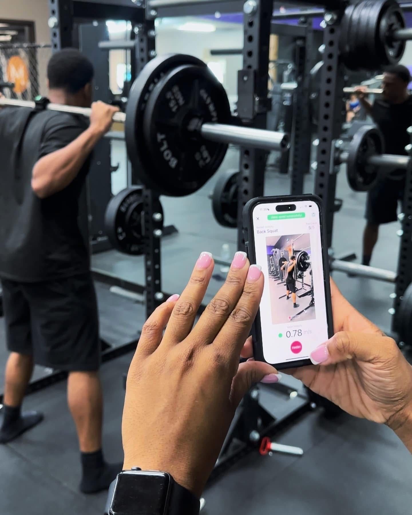 Athlete testing squat