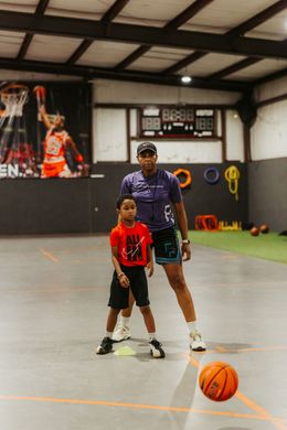 Youth basketball training 