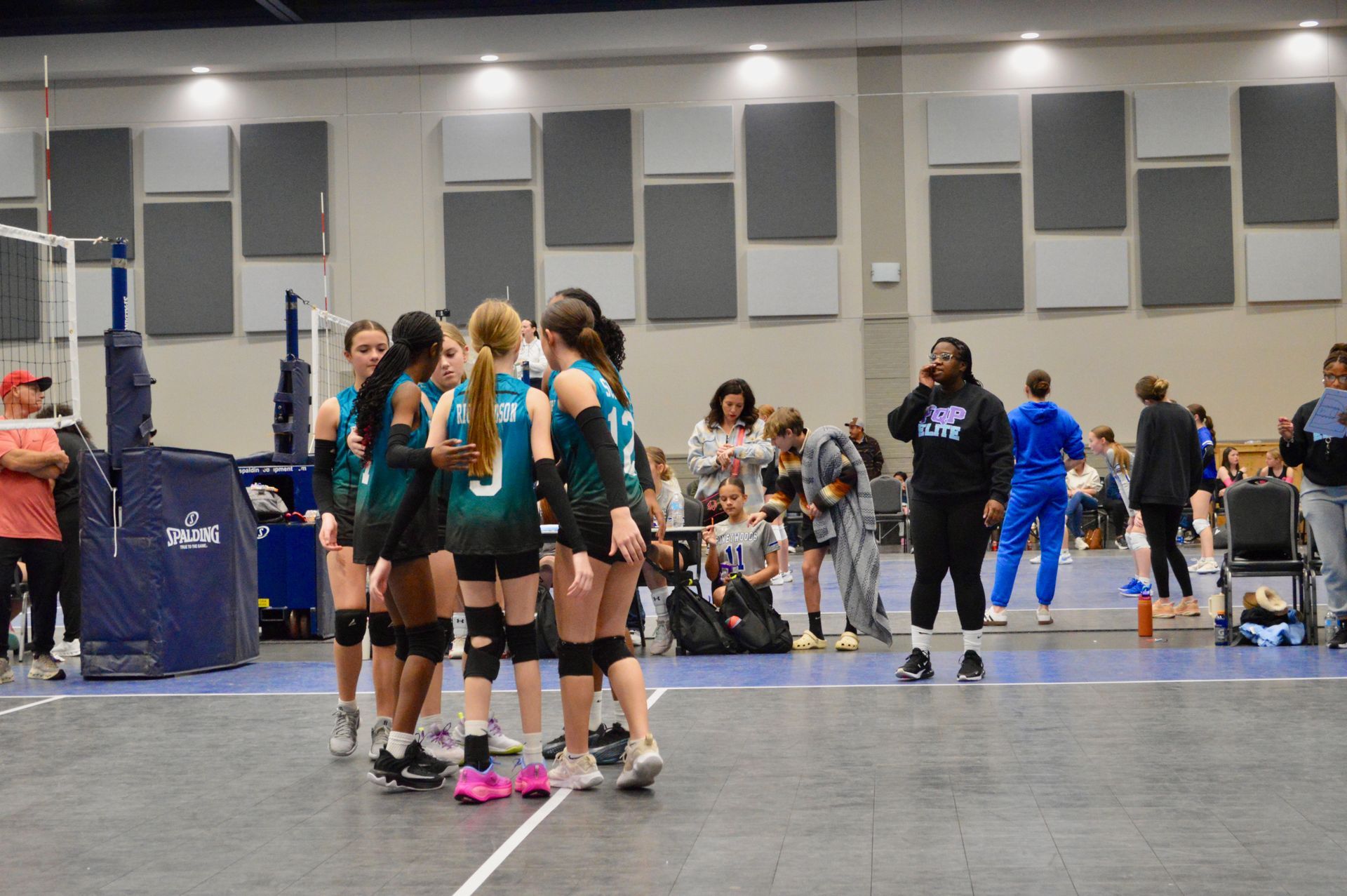 coach and athletes