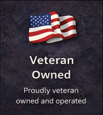A graphic featuring an American flag icon with the text