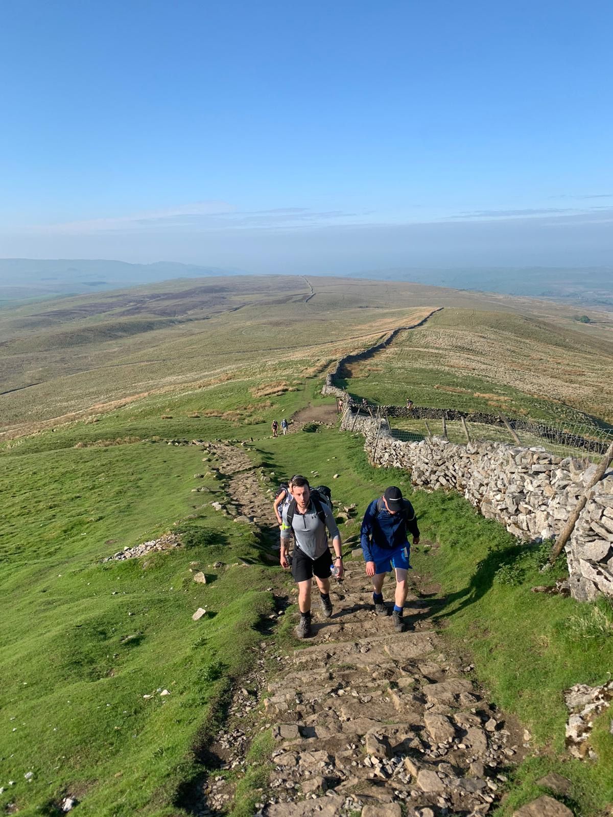 Strong determined ladies, conquering the Yorkshire 3 Peaks