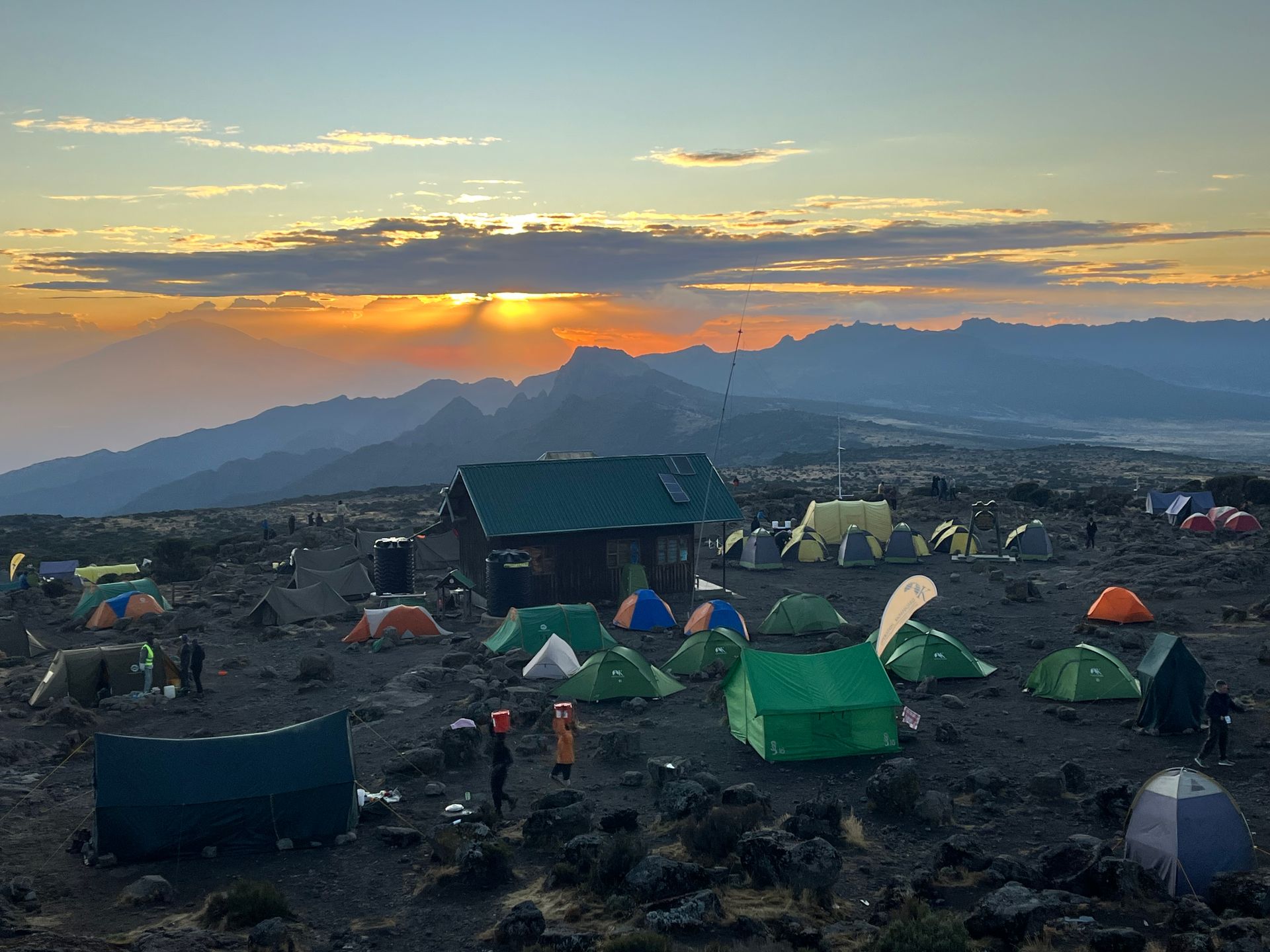 Arrived at Stella Point, last push to the main summit Uhuru Peak - Kilimanjaro