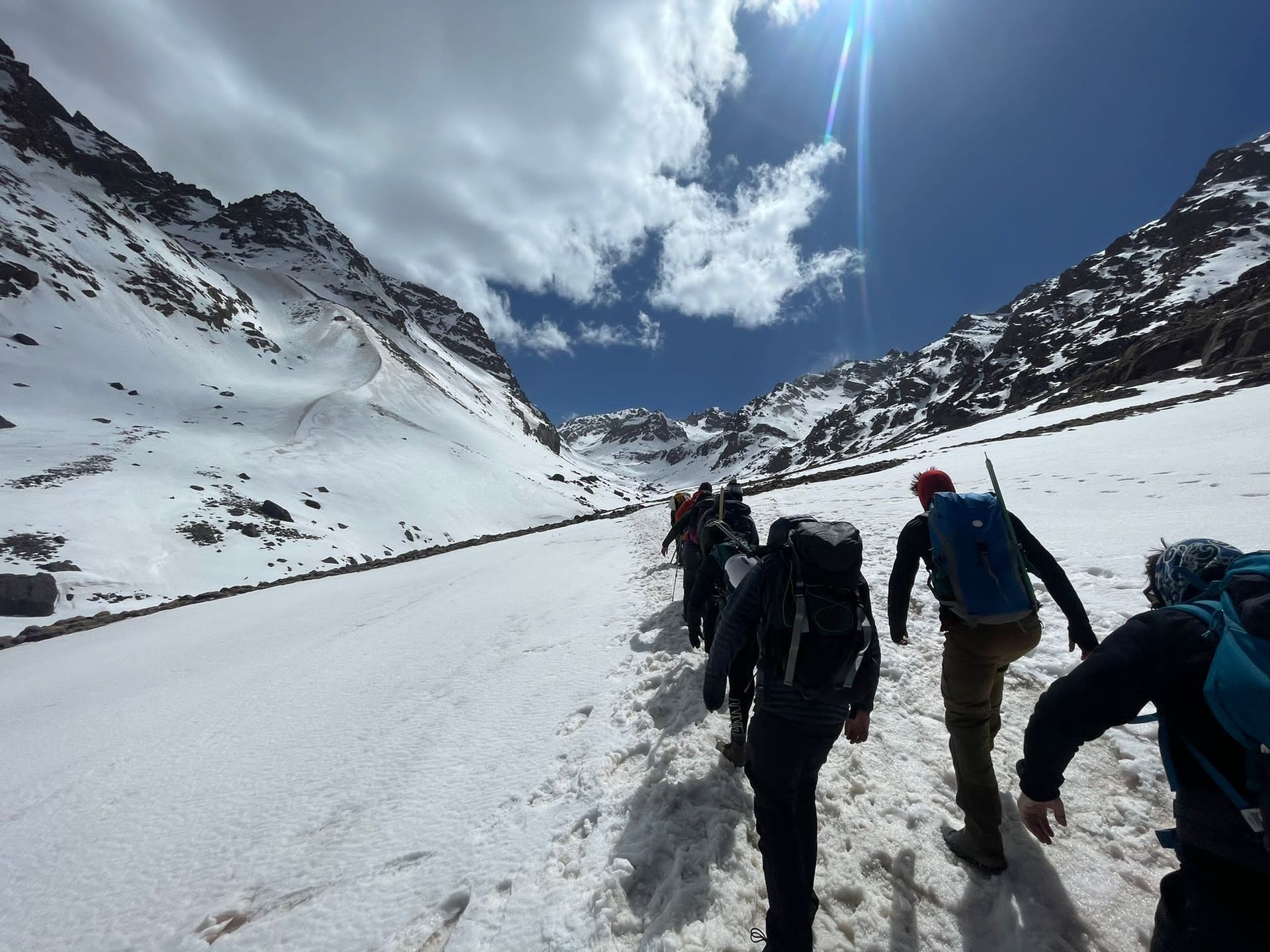A lovely crisp winters day on Mount Toubkal in March