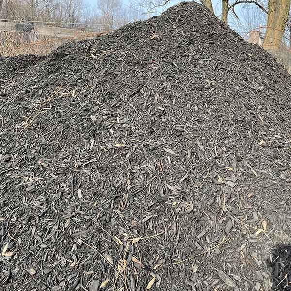 pile of mulch, top soil and dirt