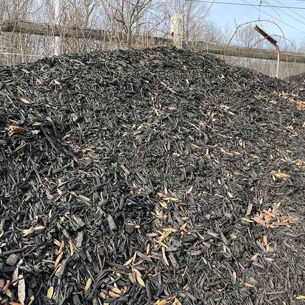 pile of mulch, top soil and dirt