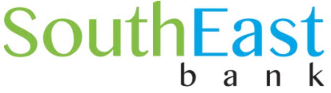 SouthEast bank logo in green and blue text on a white background
