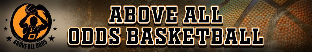 Above All Odds Basketball logo with orange basketball emblem and bold black text on beige background