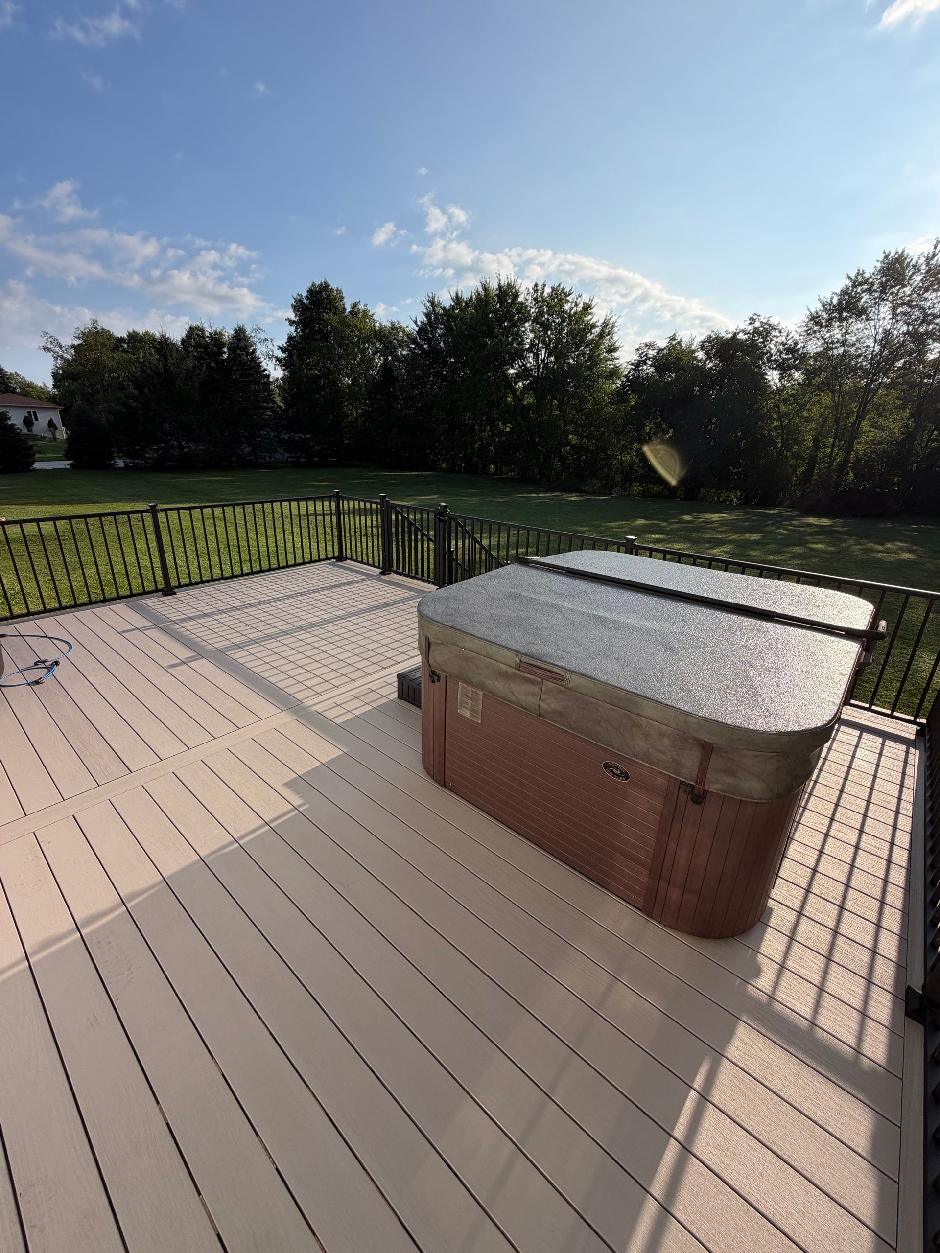 Wolf Serenity PVC Decking, LVL Beam deck