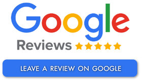 Google Reviews logo with stars and button to