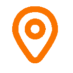 Orange location pin.