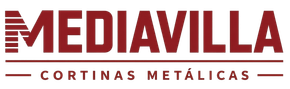 Mediavilla Cortinas Metálicas logo in red and gray text