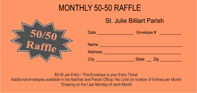Envelope Raffle Game Online Giving