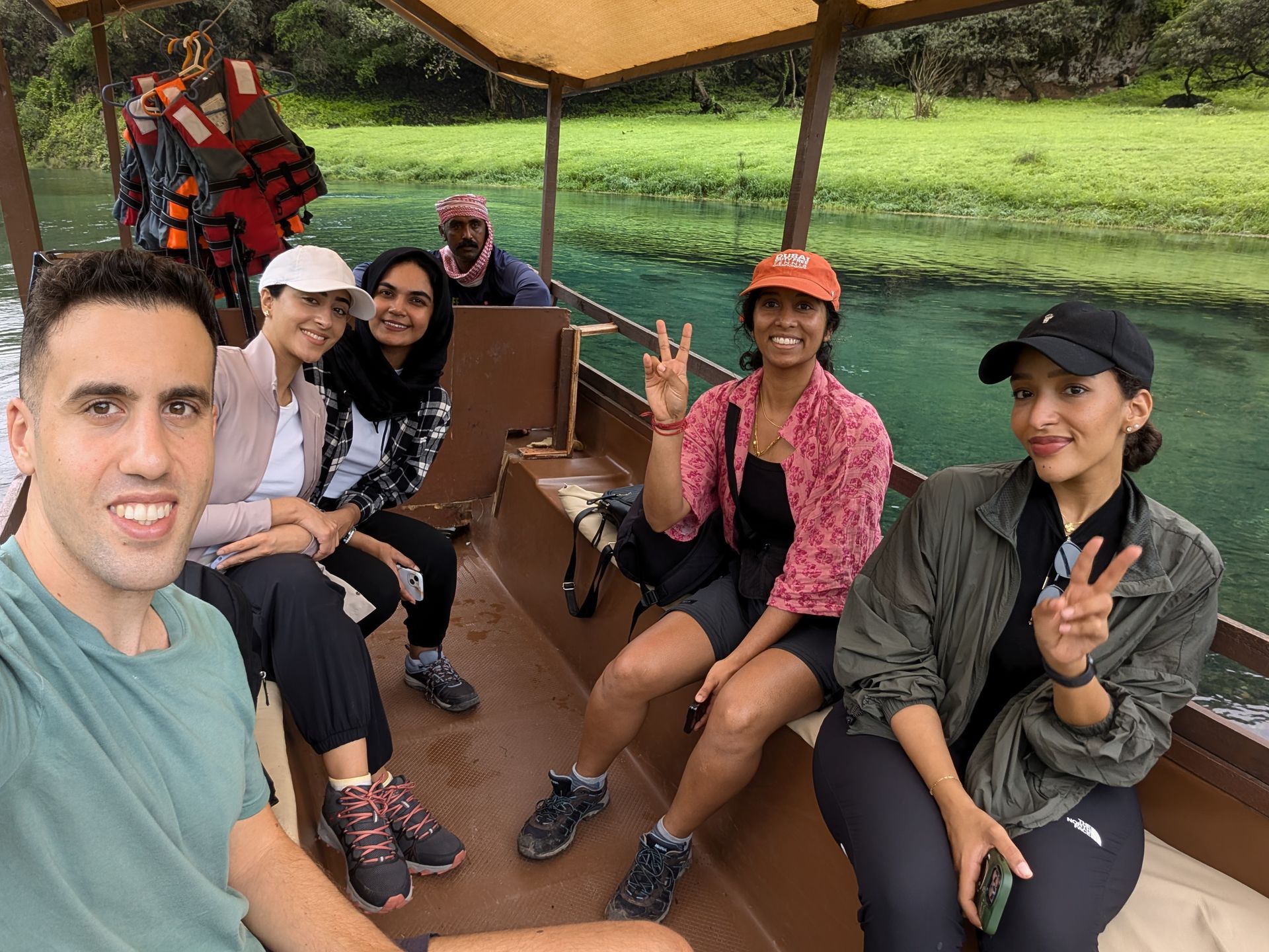 Solo travelers, couples and a group of friends traveling to Salalah with Arabian Wanderers