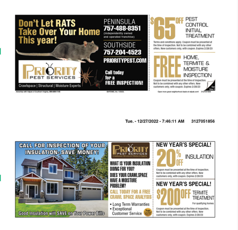 Pest Control Hampton Roads VA Pro Exterminator & Termite Treatments