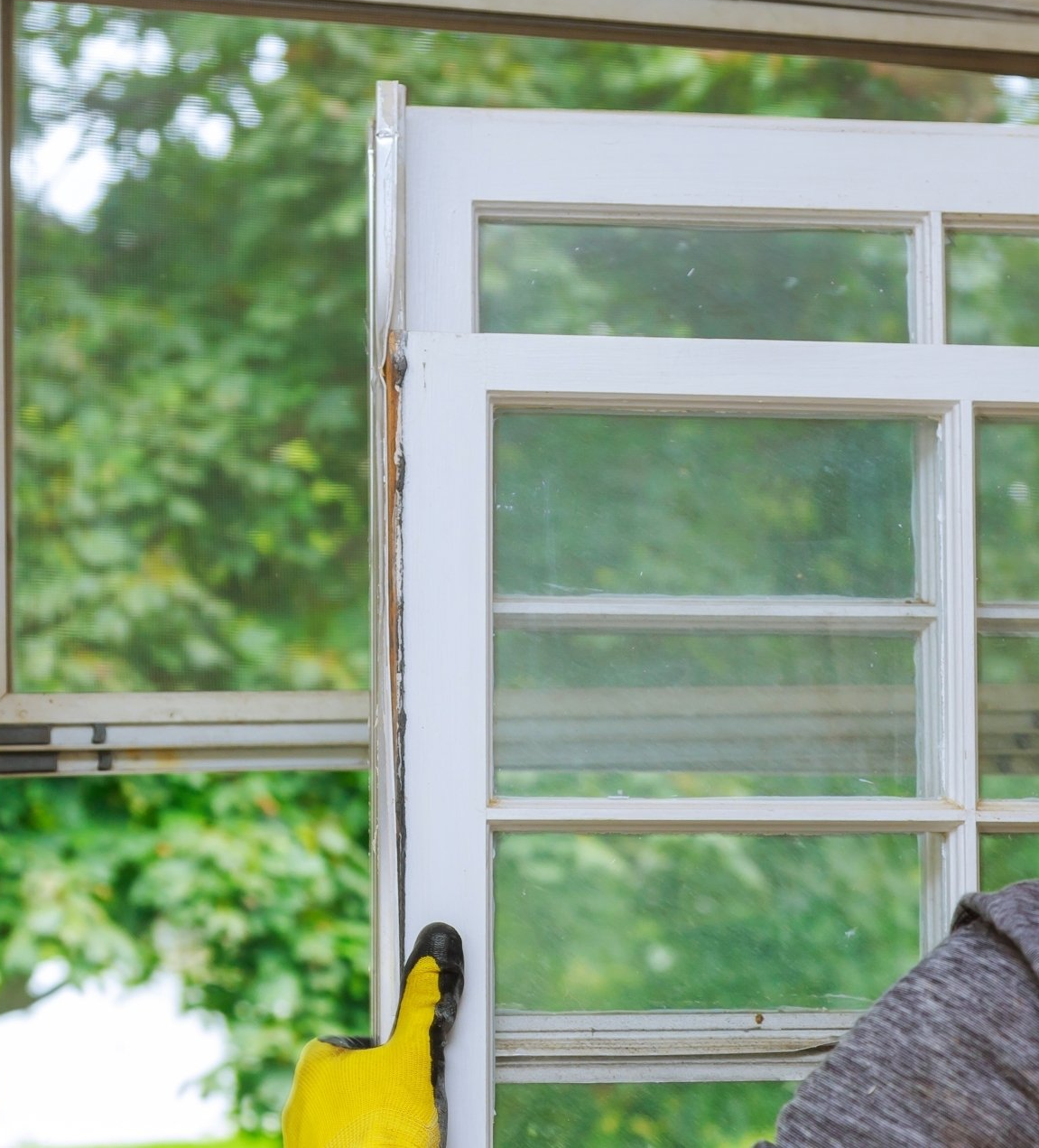 close up of a window frame