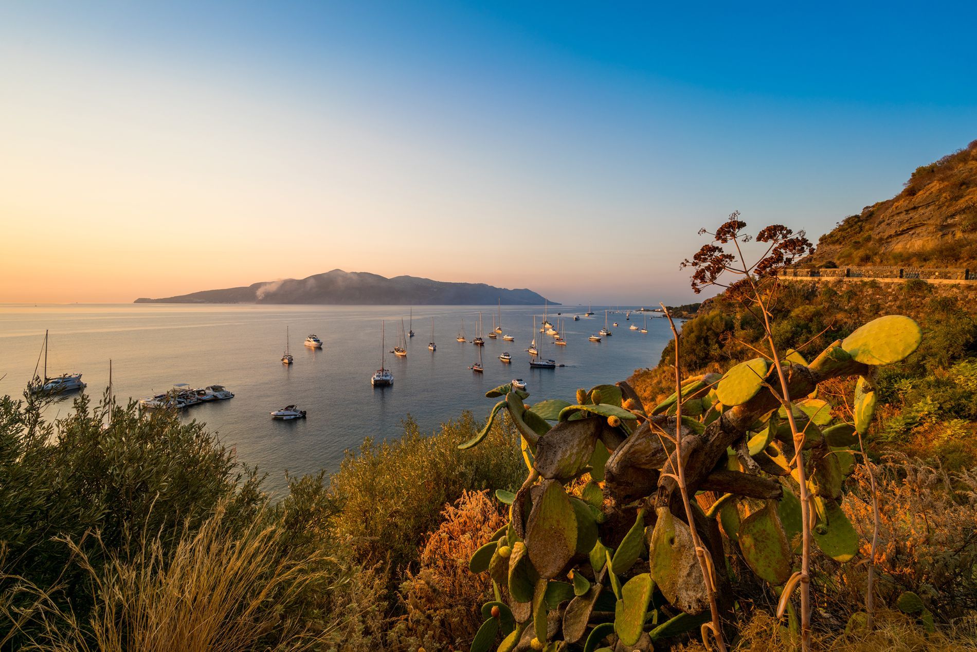 veduta delle isole Eolie