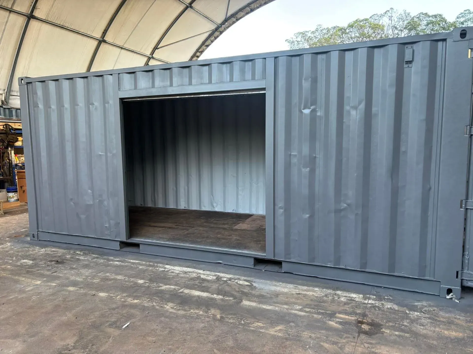 Gray Shipping Container — East Coast Containers Shipping Containers and Transport in Chevallum, QLD