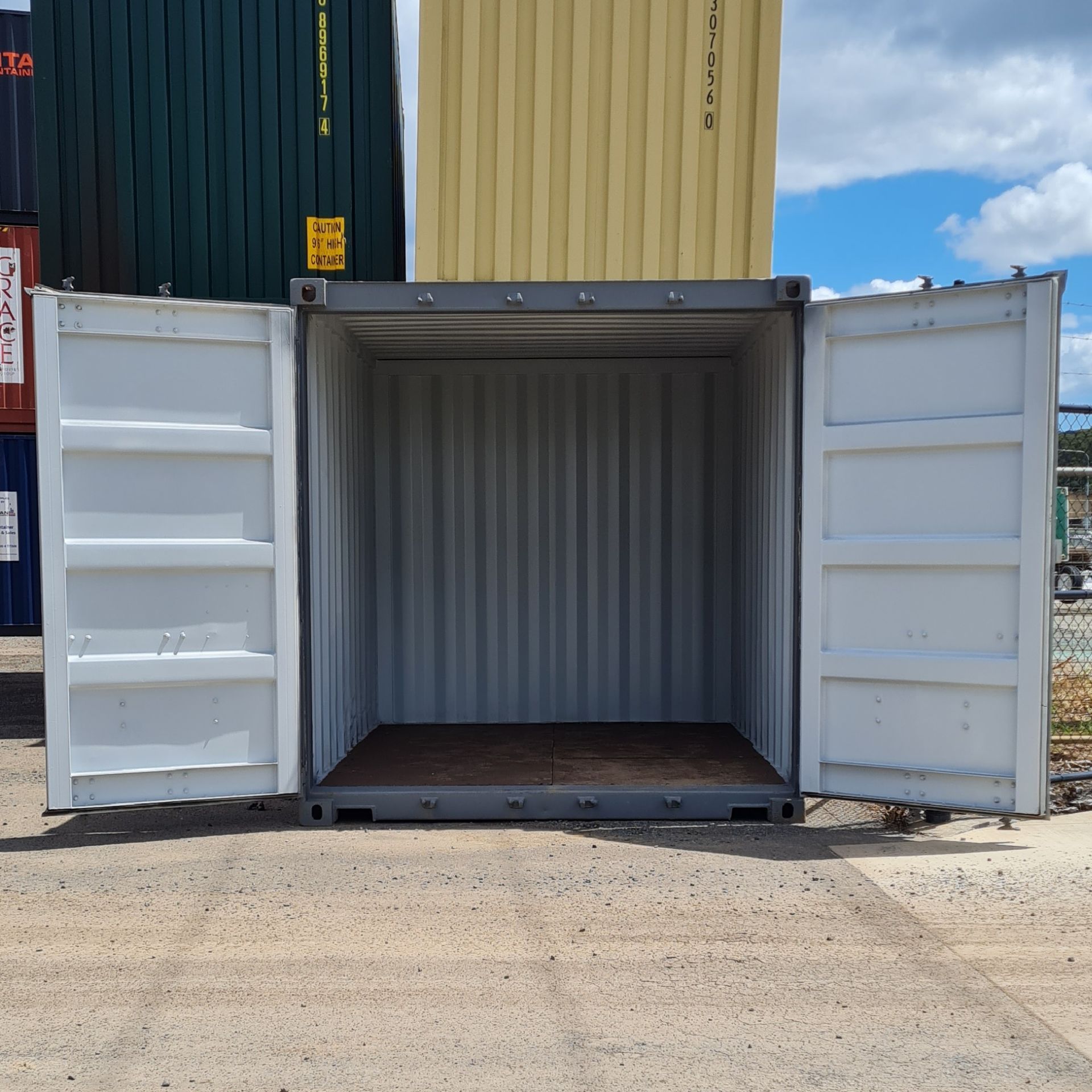 Open White Shipping Container — East Coast Containers Shipping Containers and Transport in Chevallum, QLD
