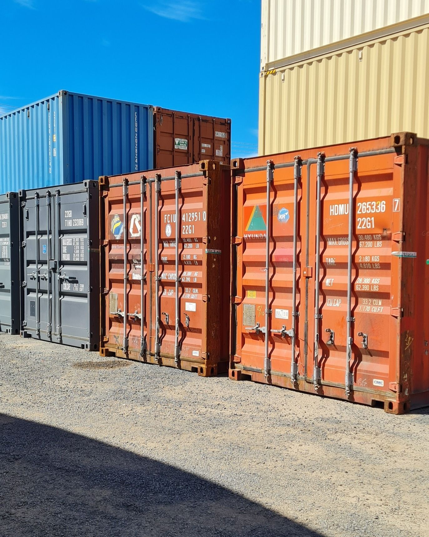 Shipping Containers in Various Colours — East Coast Containers Shipping Containers and Transport in Brisbane, QLD