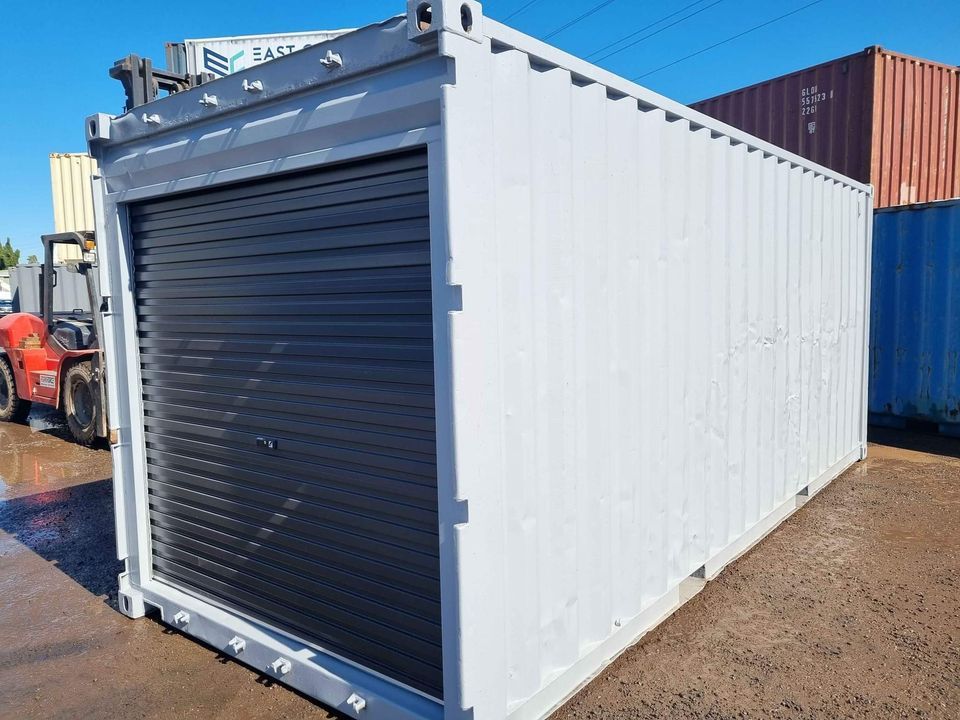Grey Shipping Container — East Coast Containers Shipping Containers and Transport in Sunshine Coast, QLD