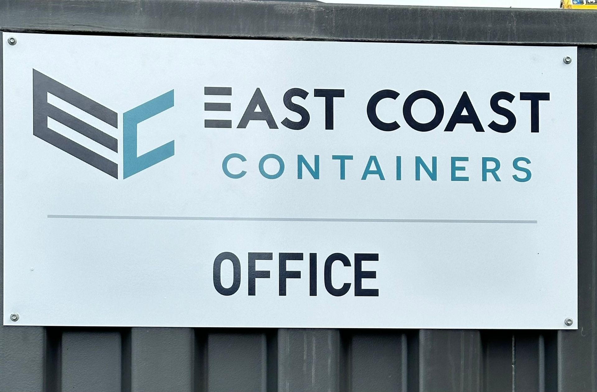 Sign for East Coast Containers Office — East Coast Containers Shipping Containers and Transport in Chevallum, QLD