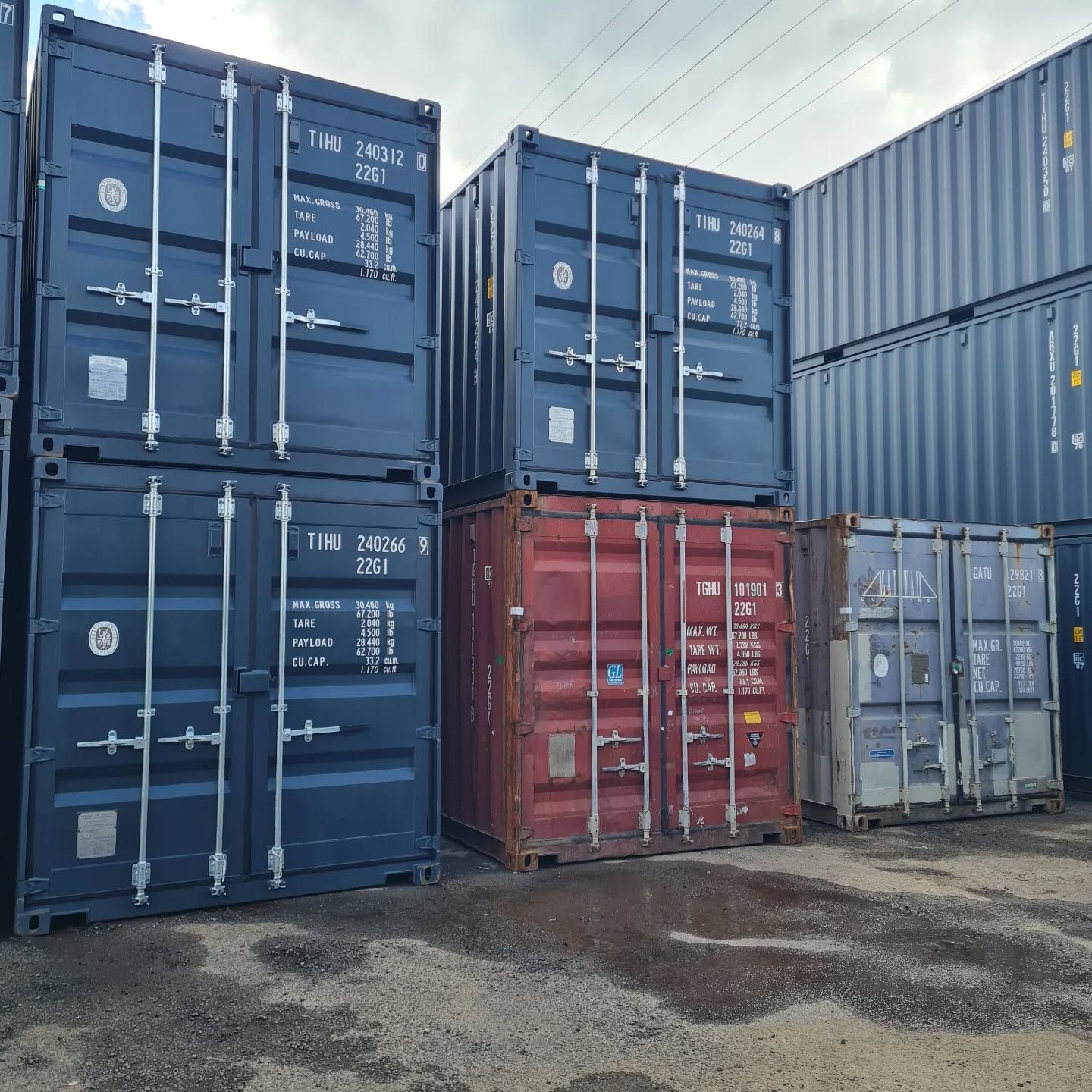 Shipping Containers Stacked — East Coast Containers Shipping Containers and Transport in Gold Coast, QLD