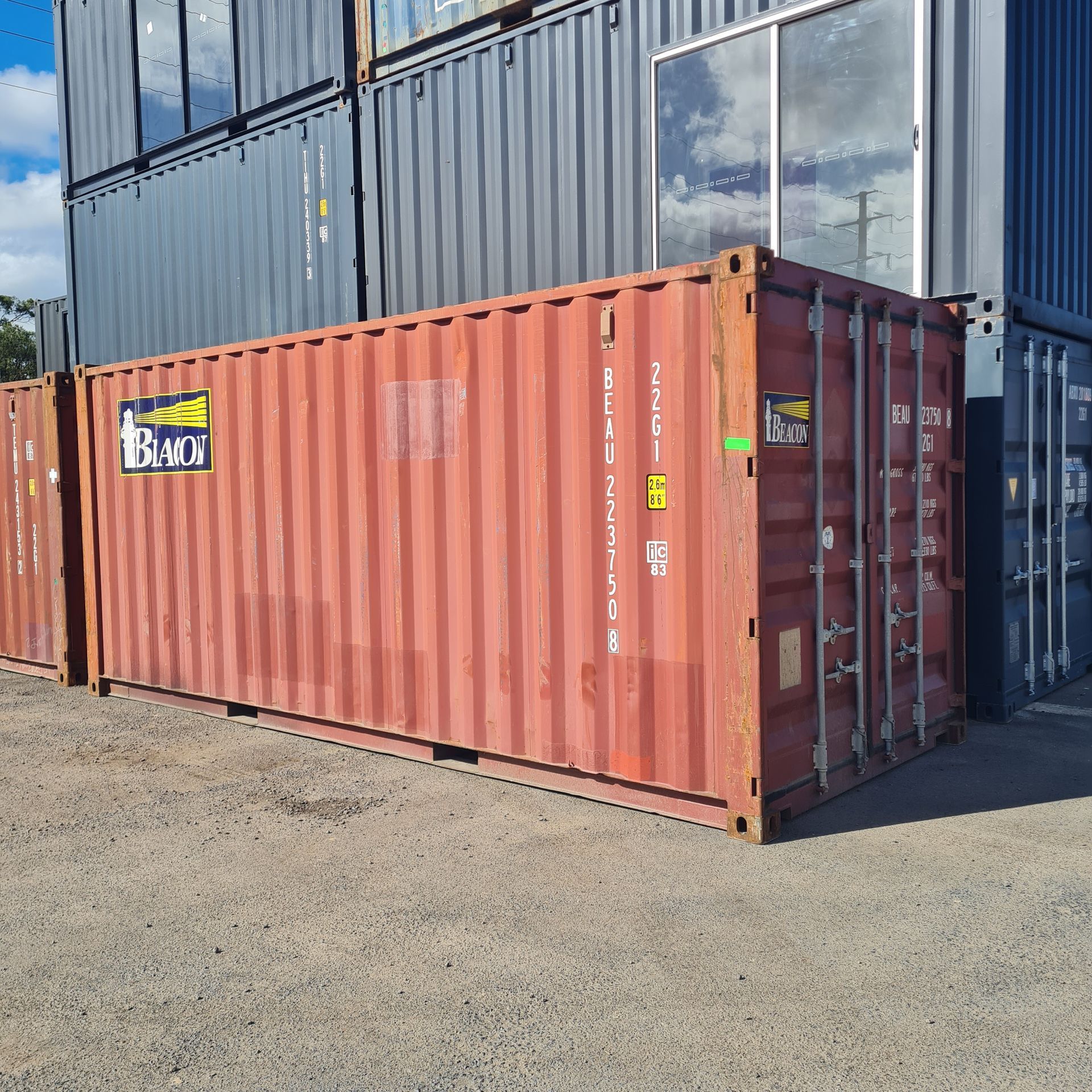 A Red Shipping Container — East Coast Containers Shipping Containers and Transport in Chevallum, QLD