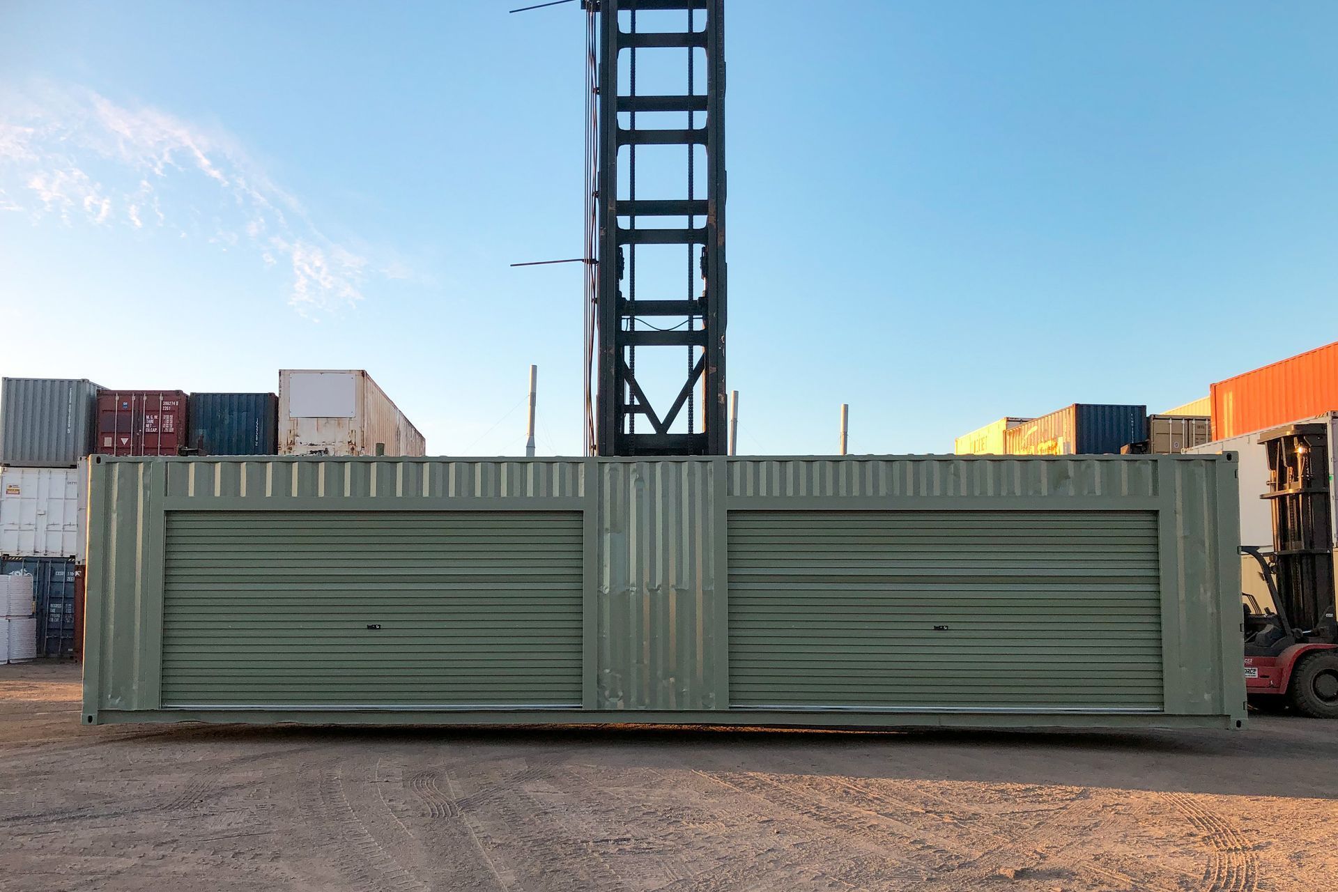 Green Shipping Container — East Coast Containers Shipping Containers and Transport in Chevallum, QLD