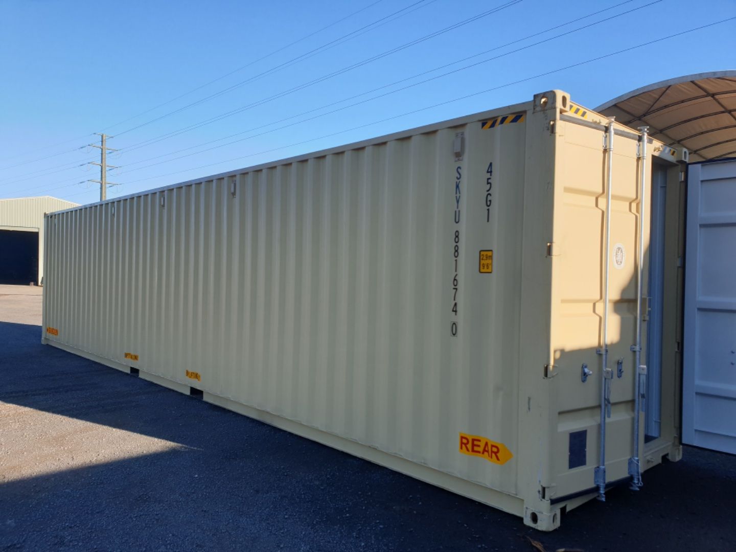 White Shipping Container — 40ft New High Cube Shipping Container
