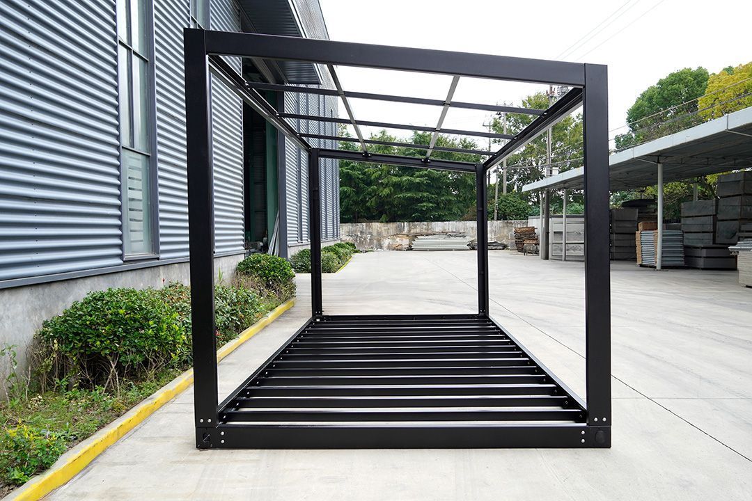 Black Metal Storage Rack Frame — East Coast Containers Shipping Containers and Transport in Chevallum, QLD