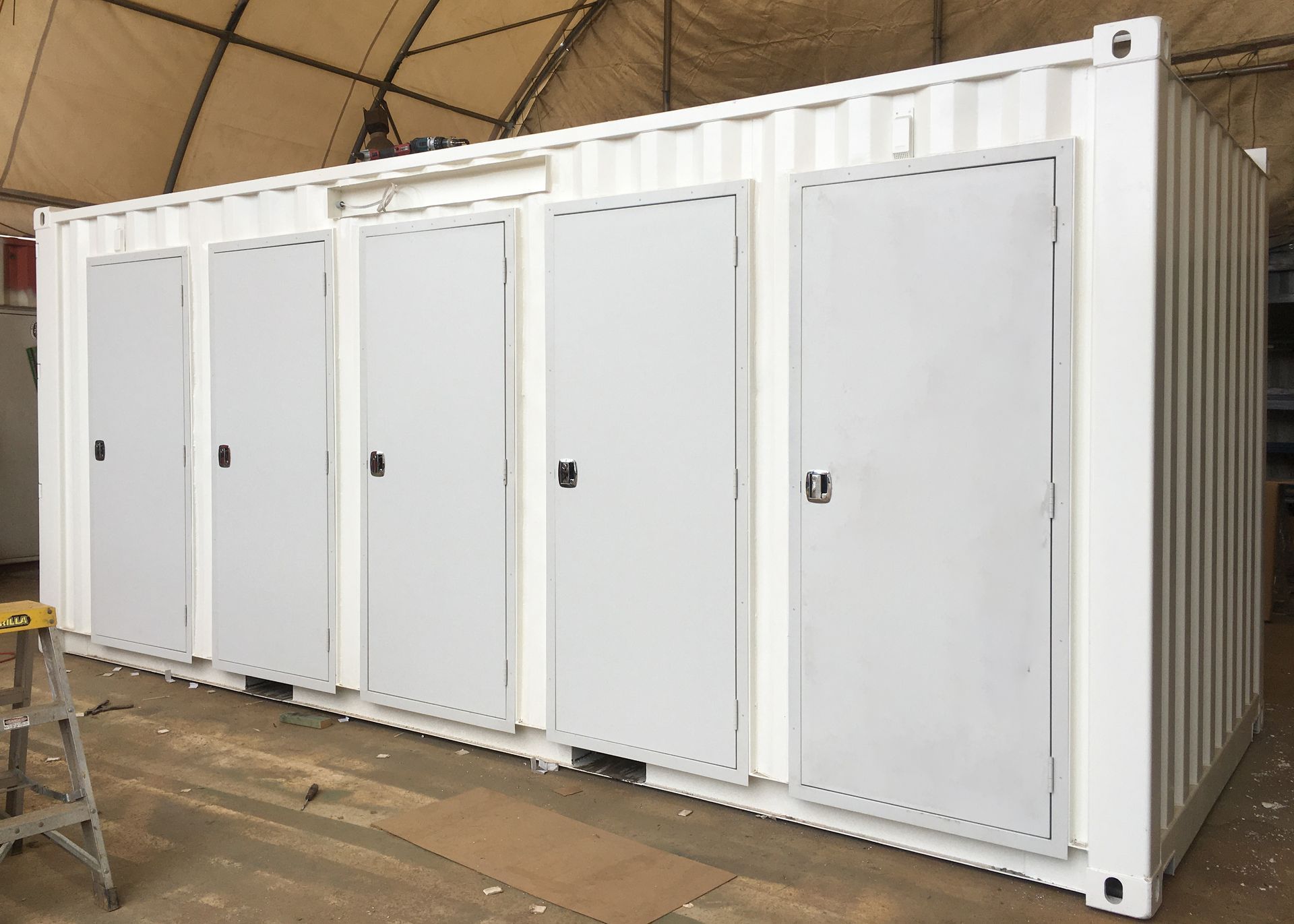 White Modular Storage Container — East Coast Containers Shipping Containers and Transport in Chevallum, QLD