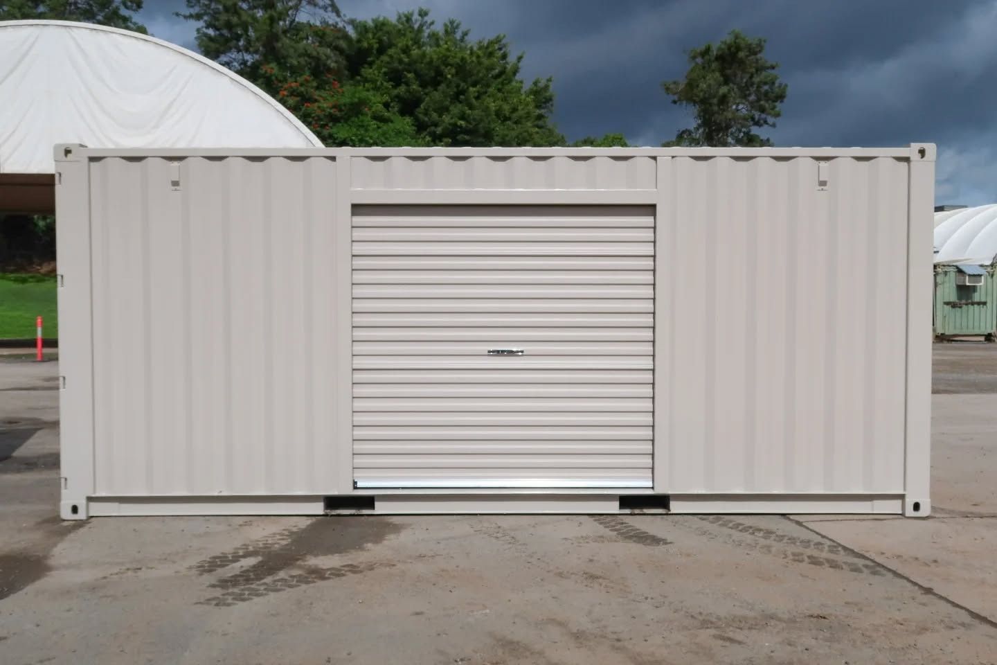 Tan Shipping Container — East Coast Containers Shipping Containers and Transport in Chevallum, QLD