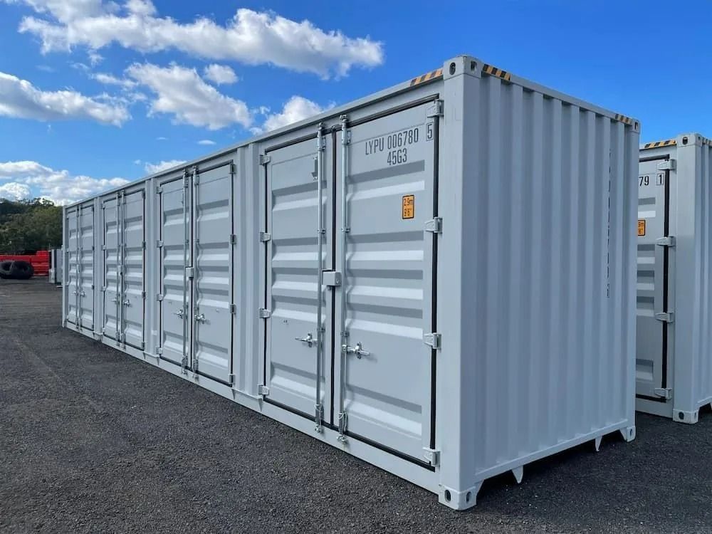 Several White Shipping Containers — East Coast Containers Shipping Containers and Transport in Chevallum, QLD Several White Shipping Containers — East Coast Containers Shipping Containers and Transport in Chevallum, QLD